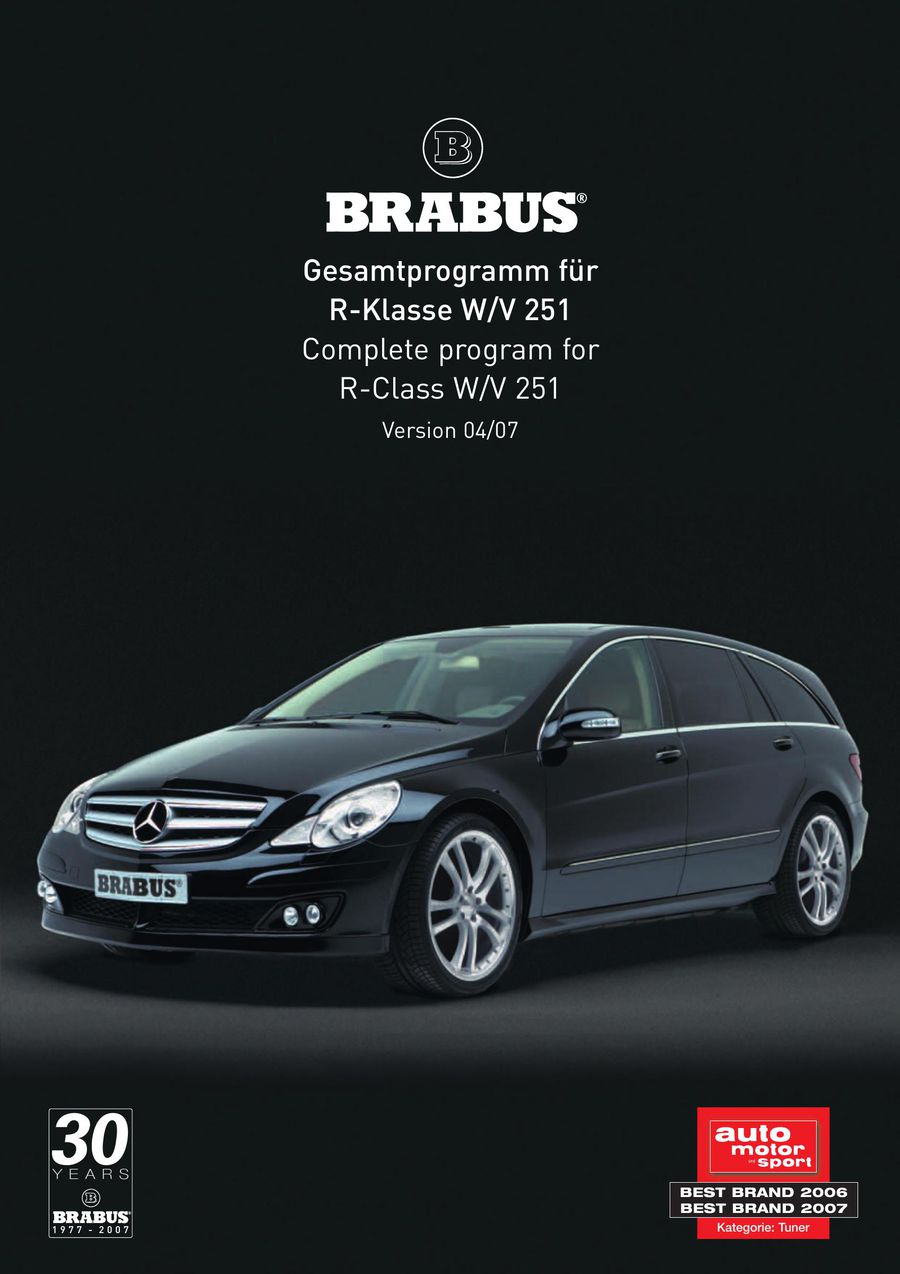 Mercedes R Klasse Tuning 2014 Von Brabus Gmbh