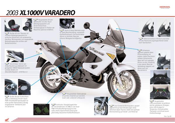 Seite 1 von Honda XL 1000 Varadero von Honda Motorräder Schweiz