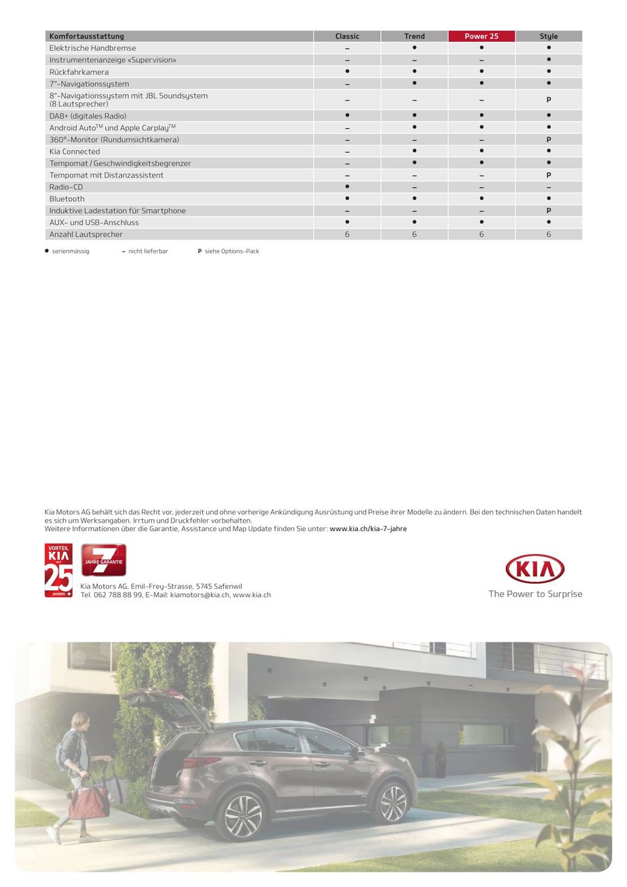 Kia Sportage Preisliste 2019 Von Kia Motors Schweiz