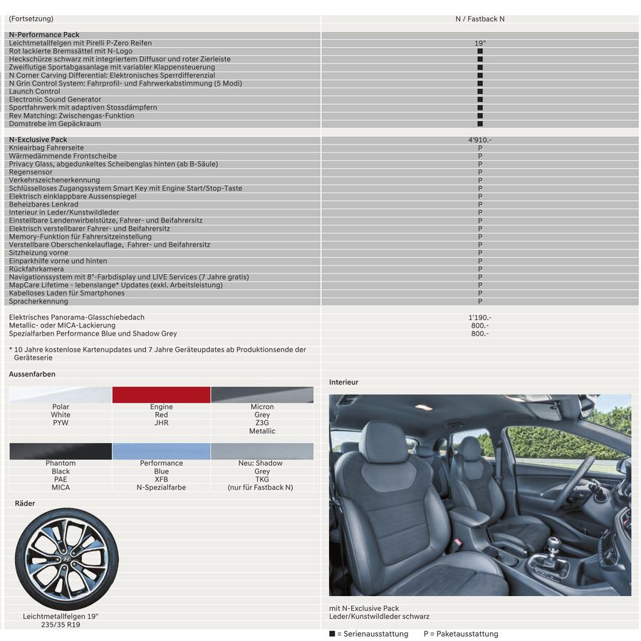 Hyundai I30 N Preisliste 19 Von Hyundai Suisse Ag