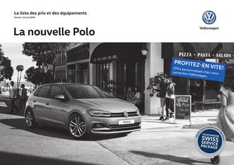La nouvelle Polo Liste de prix avril 2018 (Französisch)