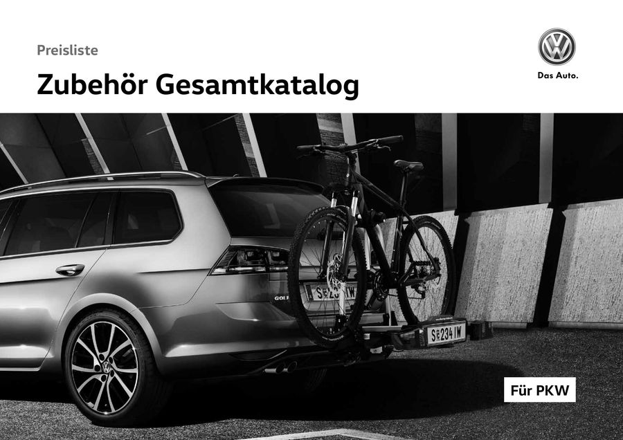 Seite 8 Von Preisliste Vw Zubehor Fur Pkw 2016