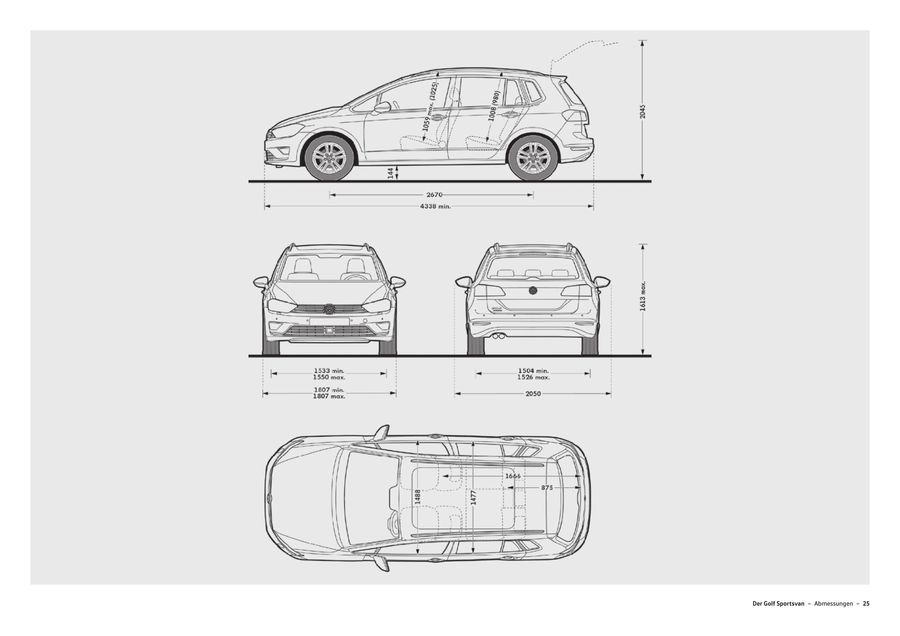 volk wagon: Volkswagen Golf Sportsvan Technische Daten