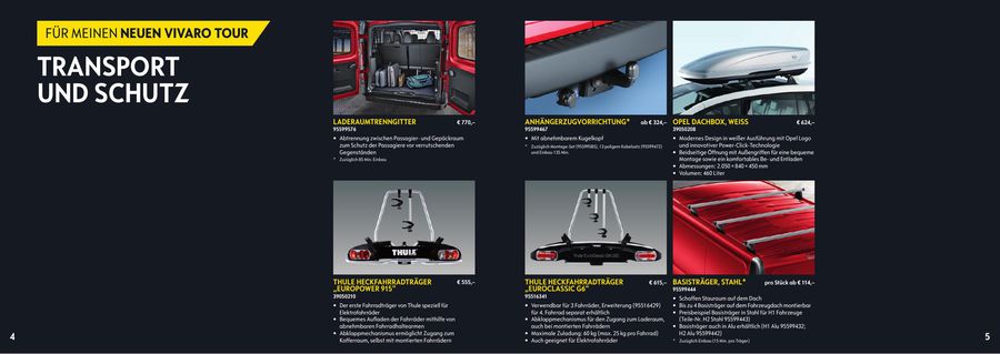 Vivaro Combi Zubehor 2016 Von Opel Osterreich