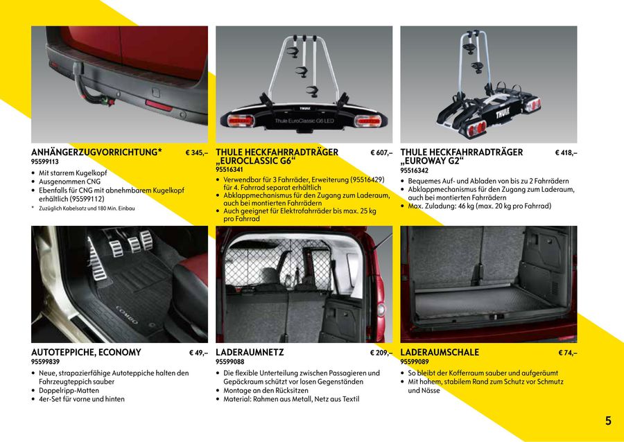 Combo Tour Zubehor Oktober 2017 Von Opel Osterreich