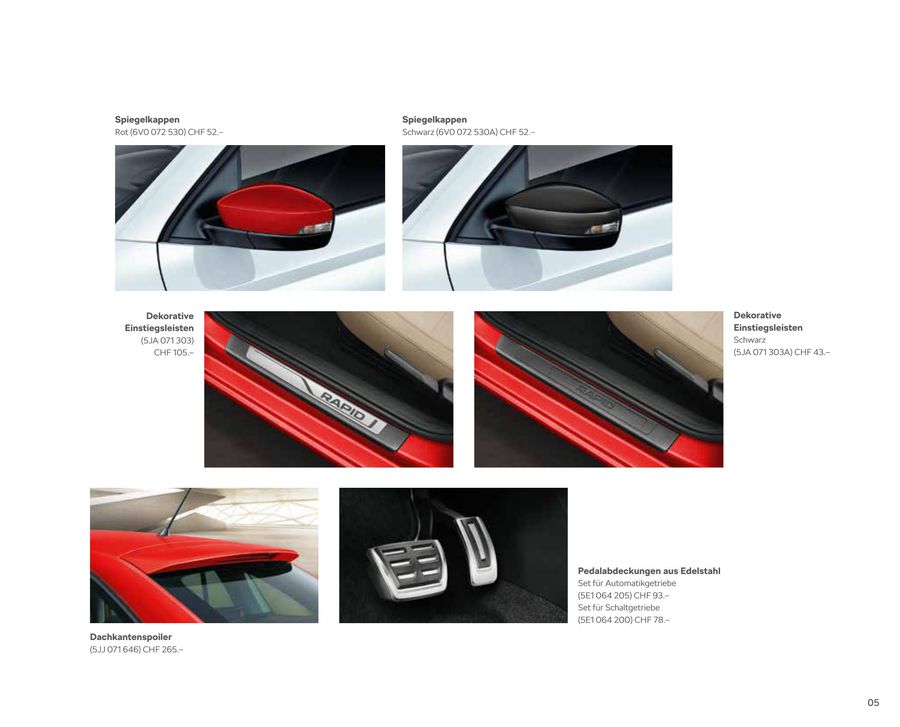 Rapid Zubehor 2018 Von Skoda Schweiz Amag