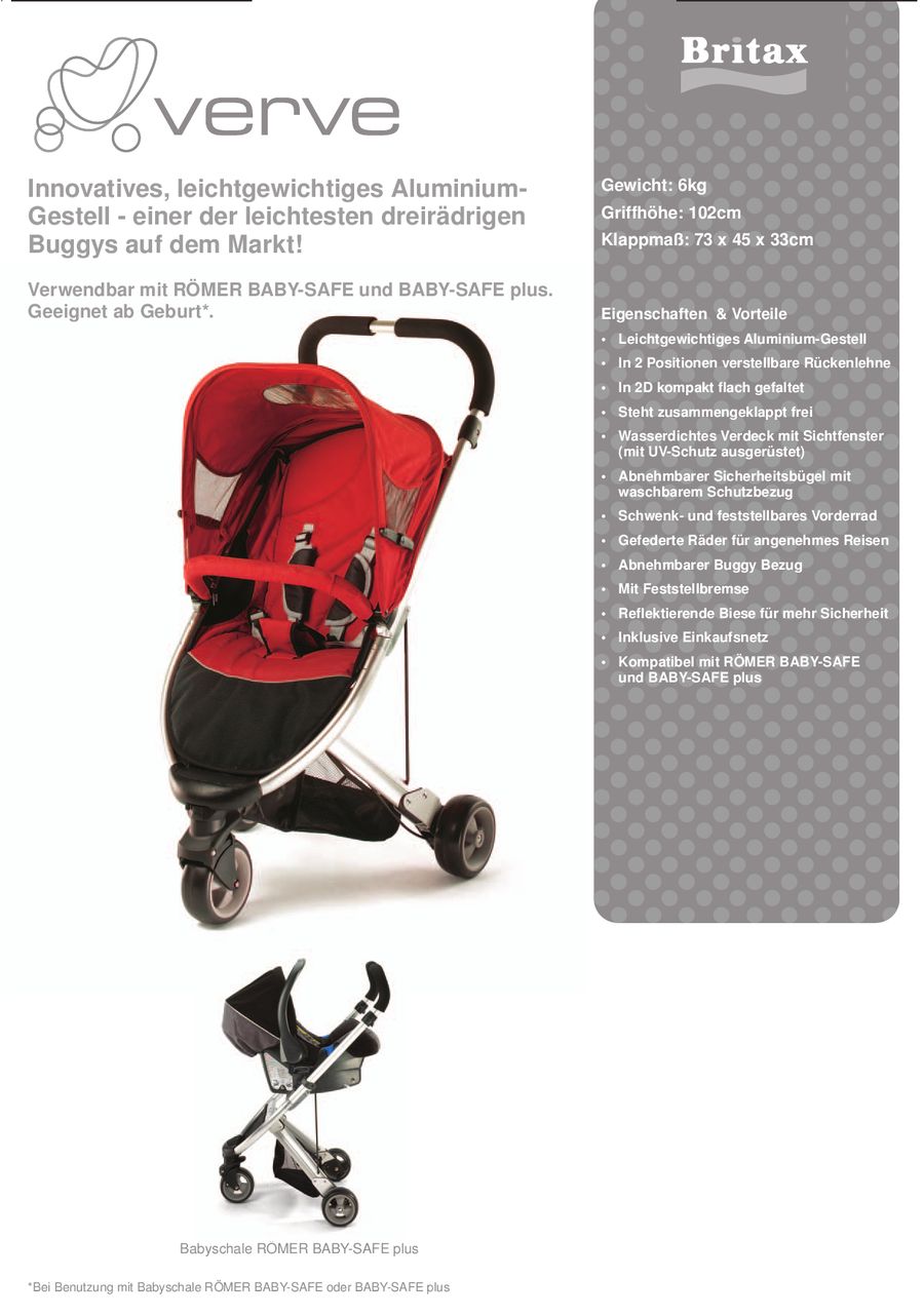 Kinderwagen Britax Verve Von Britax