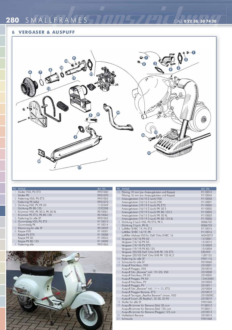 Vespa Pk 50 Xl Vergaser Einstellen Vergaser einstellen & Standgas nur am Seitenständer? - Vespaforum.de