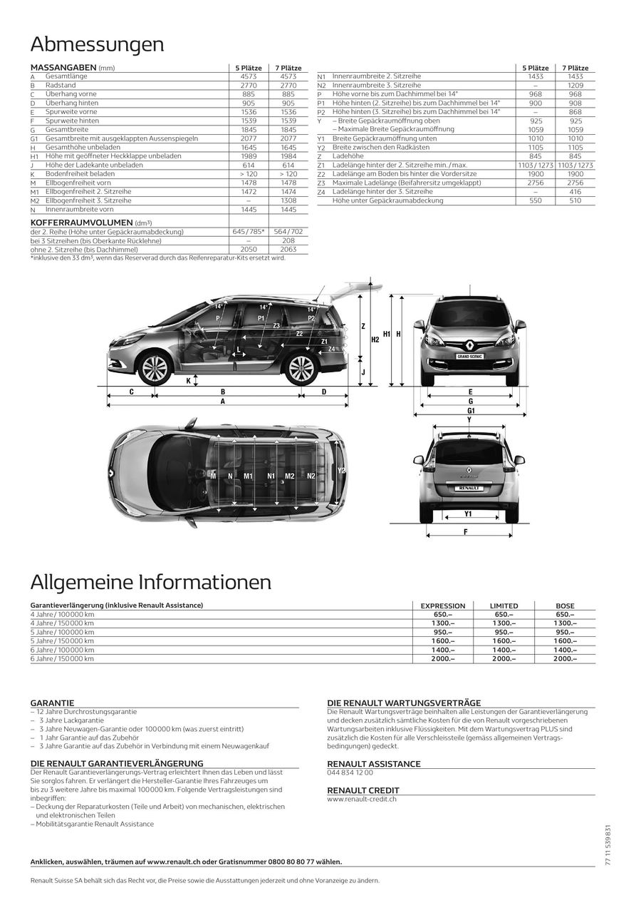 renault grand scenic preisliste januar 2016 von renault