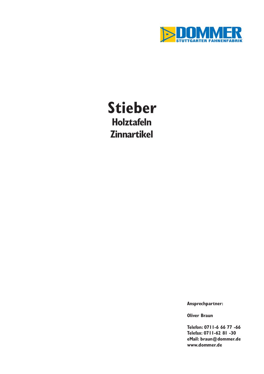 Stieber Zinnartikel Holztafeln 08 Von Dommer Stuttgarter Fahnenfabrik