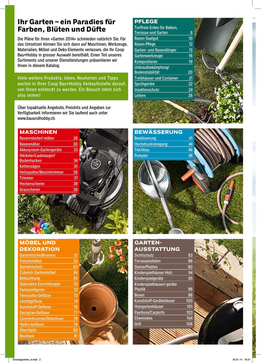 Fur Die Gartensaison 2014 Von Coop Bau Hobby
