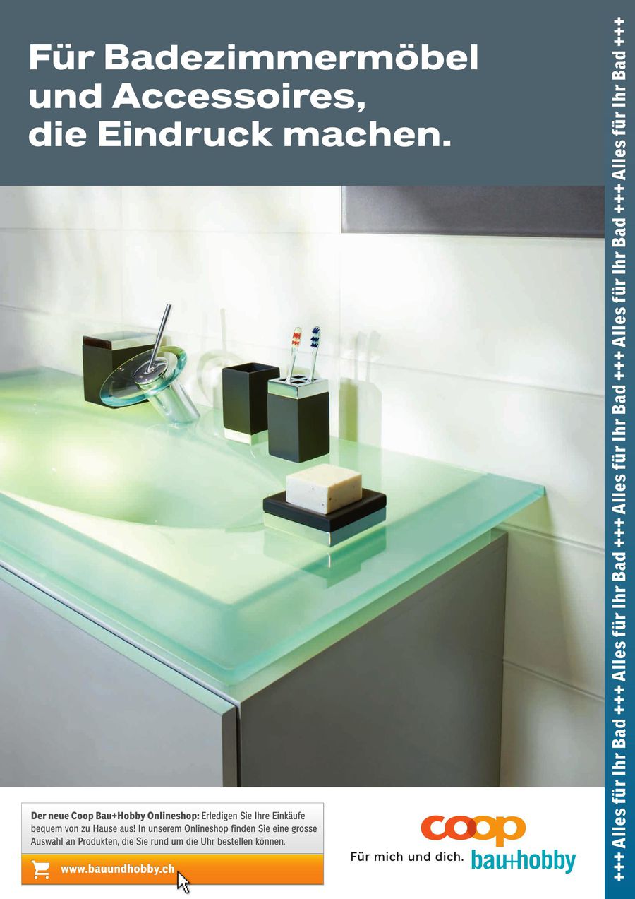 Badezimmermöbel und Accessoires 2017 von Coop Bau+Hobby Badezimmermöbel und Accessoires 2017 von Coop Bau+Hobby