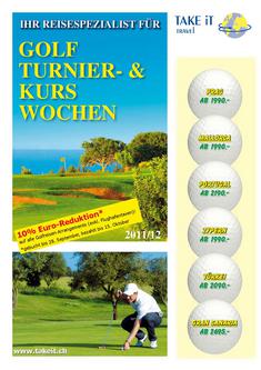 Golfprospekt Turnier- und Kurswochen 2011/2012