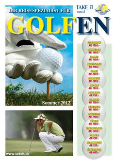Golfprospekt Sommer 2012