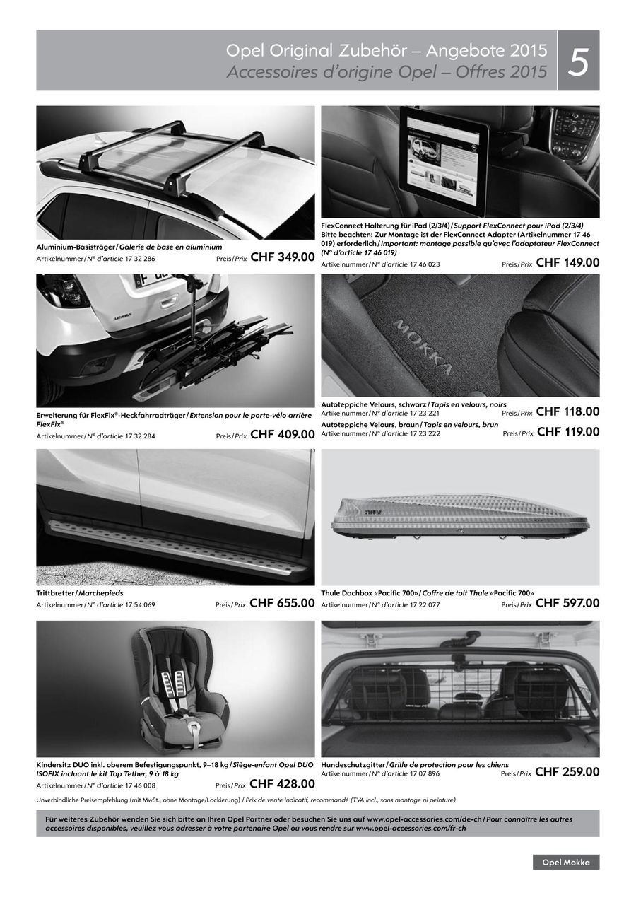 Seite 6 Von Opel Mokka Preisliste 15