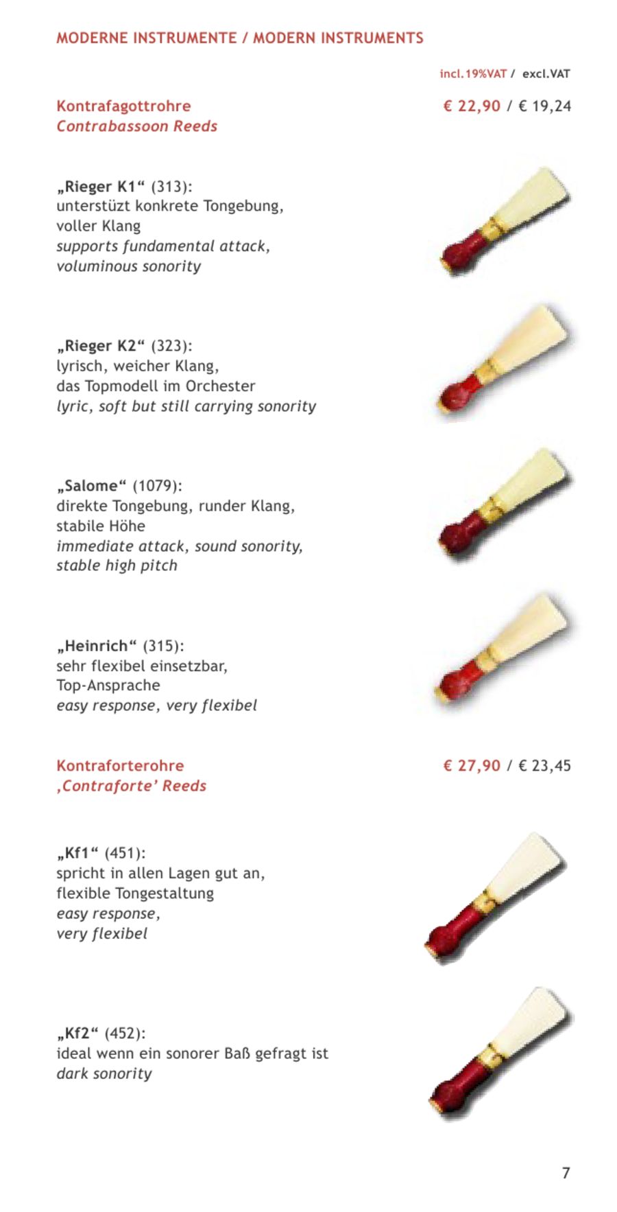 Seite 7 Von Rohrblatter Fur Oboe Und Fagott 2010