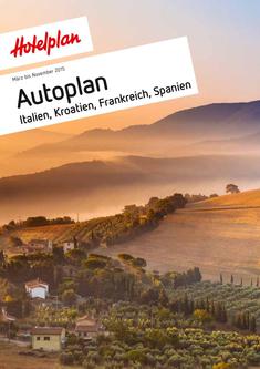 Autoplan Badeferien Italien, Kroatien, Frankreich, Spanien März bis Nov. 2015