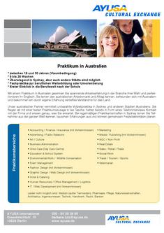 Praktikum Australien 2011