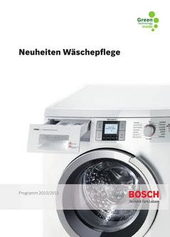 Neuheiten Wäschepflege Programm 2010/2011