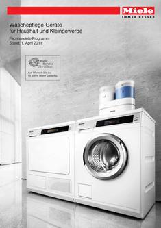 Wäschepflege-Geräte Fachhandels-Programm 2011