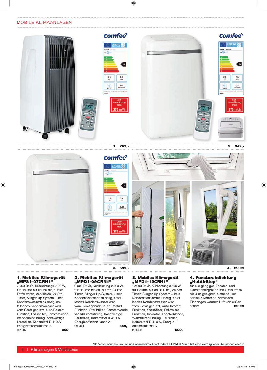 Klimaanlagen Ventilatoren 2014 Von Hellweg Profi Baumarkte
