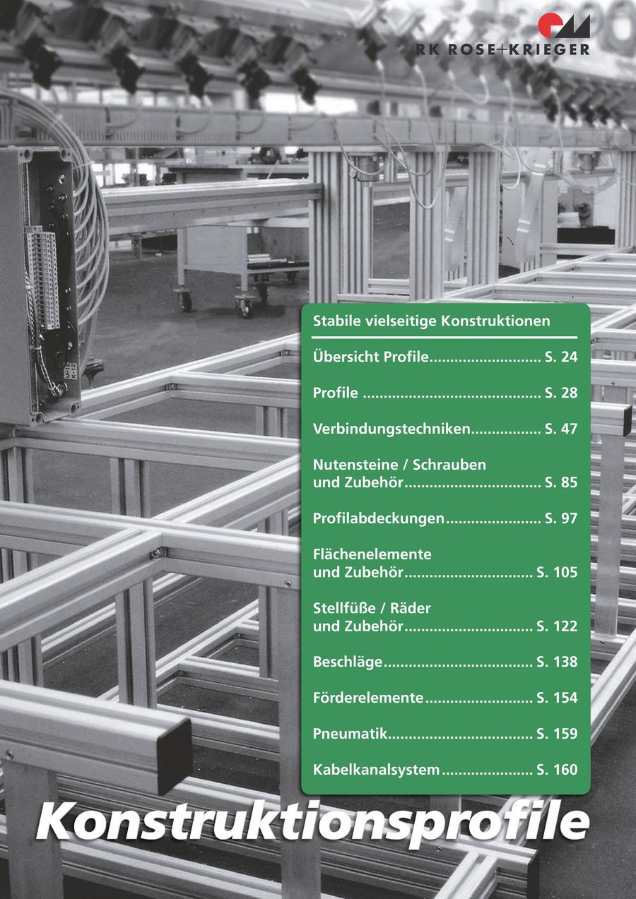 Konstruktionsprofile Aus Aluminium Blocan Profilsystem 2016 Von Rk Rose Krieger