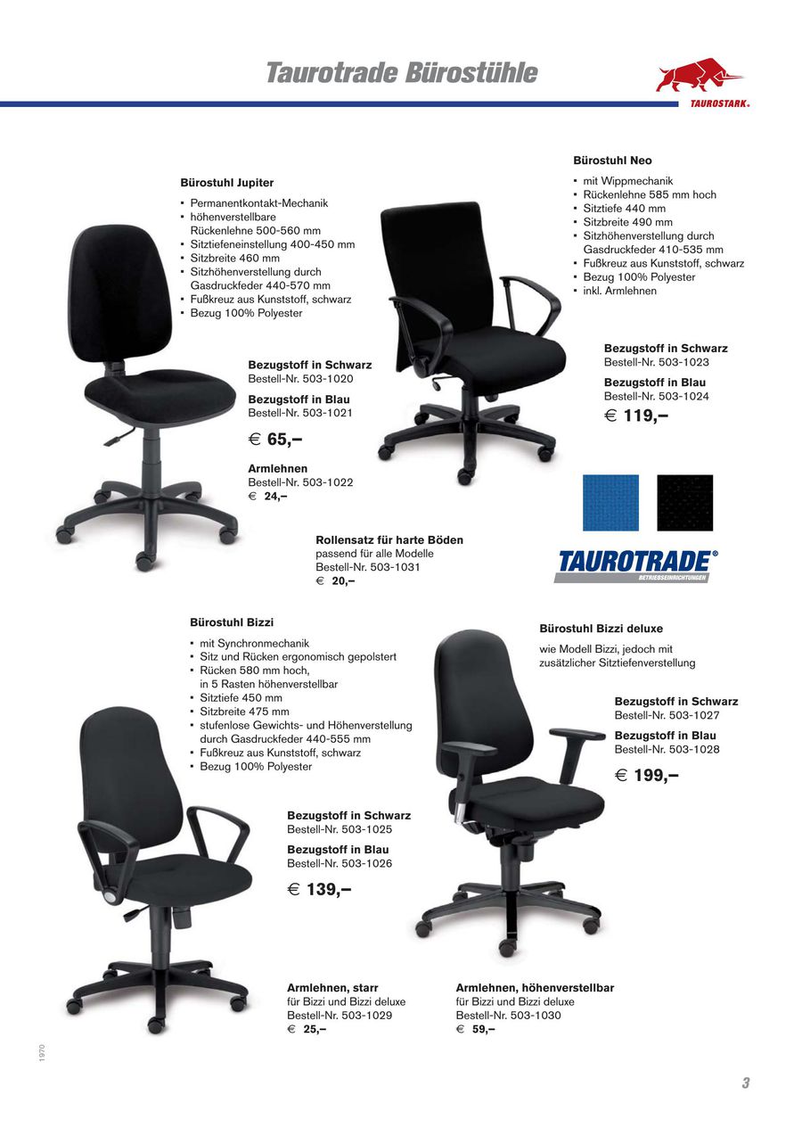 Taurotrade Büro 2015 von Protaurus Taurotrade Chefdrehstuhl Lynx Kunstleder