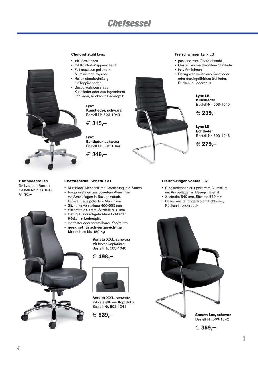 Taurotrade Büro 2015 von Protaurus Taurotrade Chefdrehstuhl Lynx Kunstleder