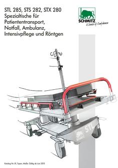 Spezialtische für Patiententransport, Notfall, Ambulanz, Intensivpflege 2015