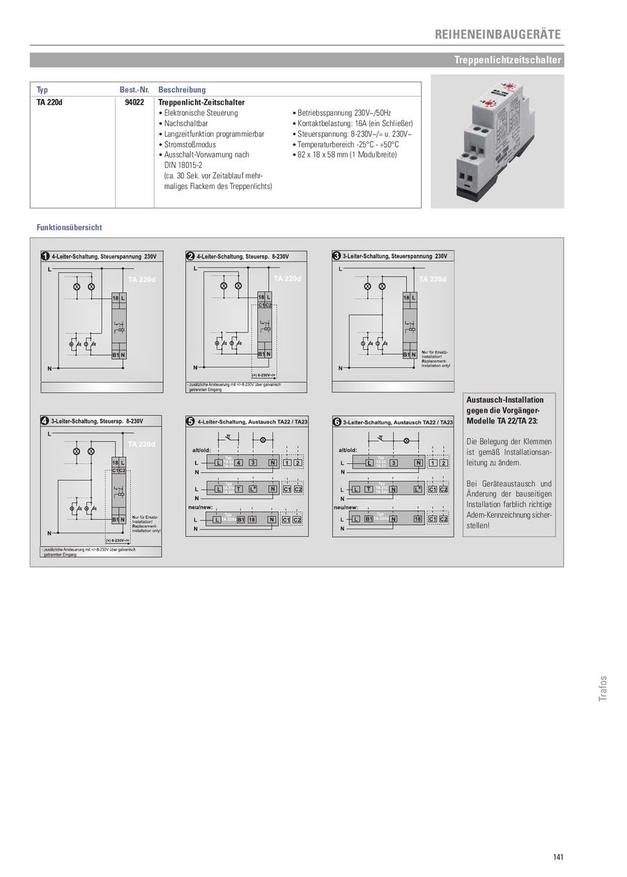 Grothe Klingeltrafo Schaltplan
