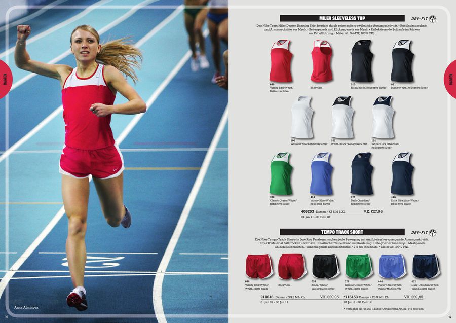 nike leichtathletik trikot