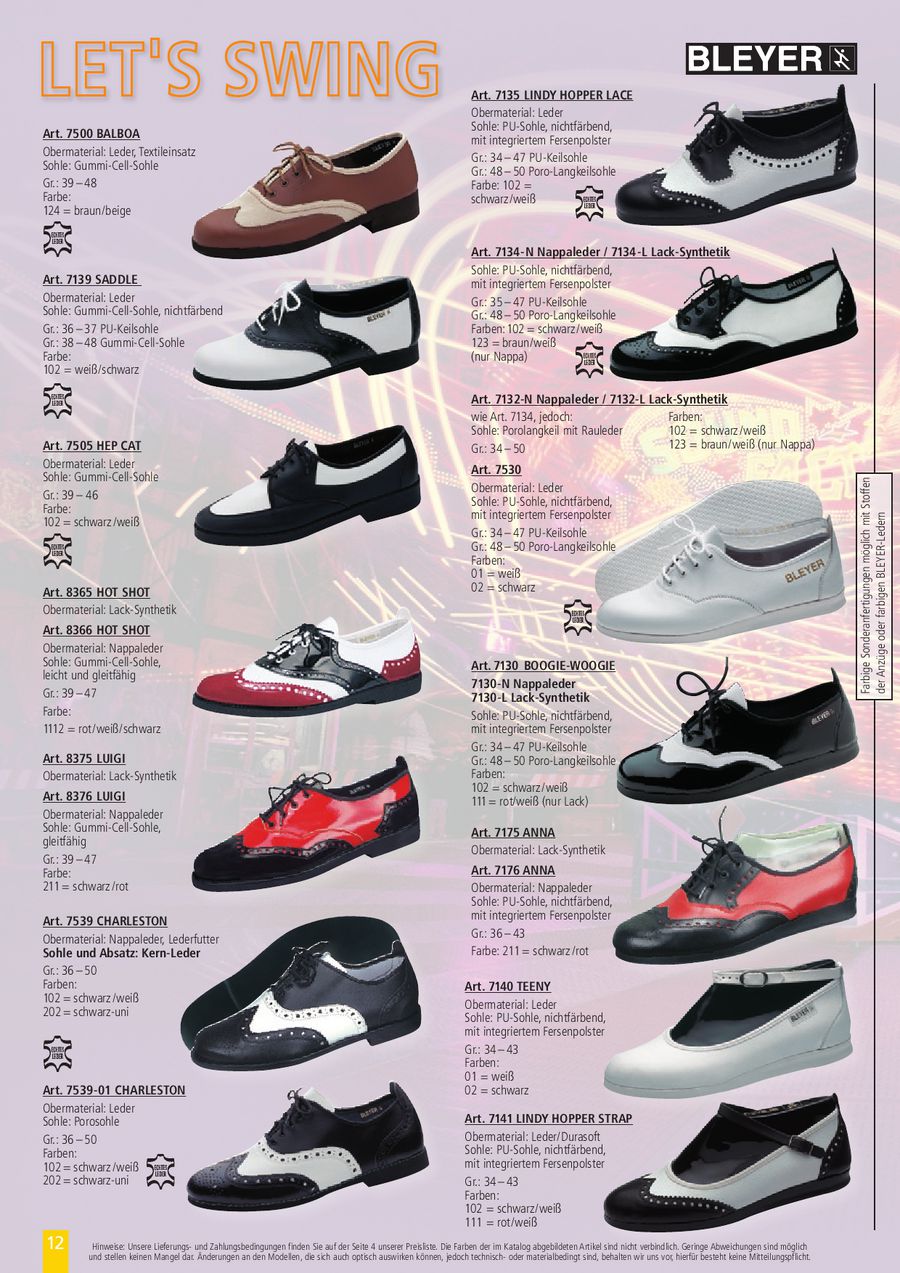 schuhe mit n an der seite