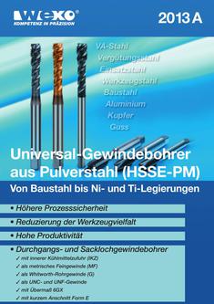 Universal-Gewindebohrer aus Pulverstahl - 2013A