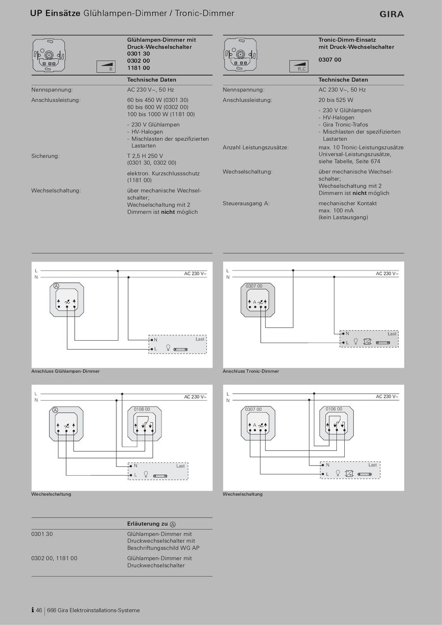 Gira Dimmer Wechselschaltung Schaltplan - Wiring Diagram