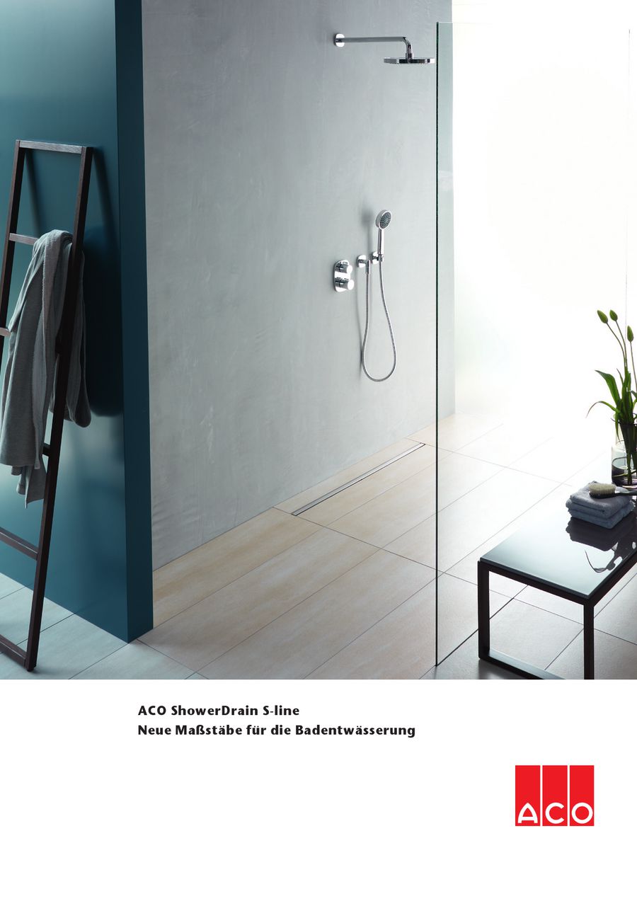 Aco Showerdrain S Line Einbau Shower Designs Aco Showerdrain S Line Neue Maßstäbe Für Badentwässerung Von