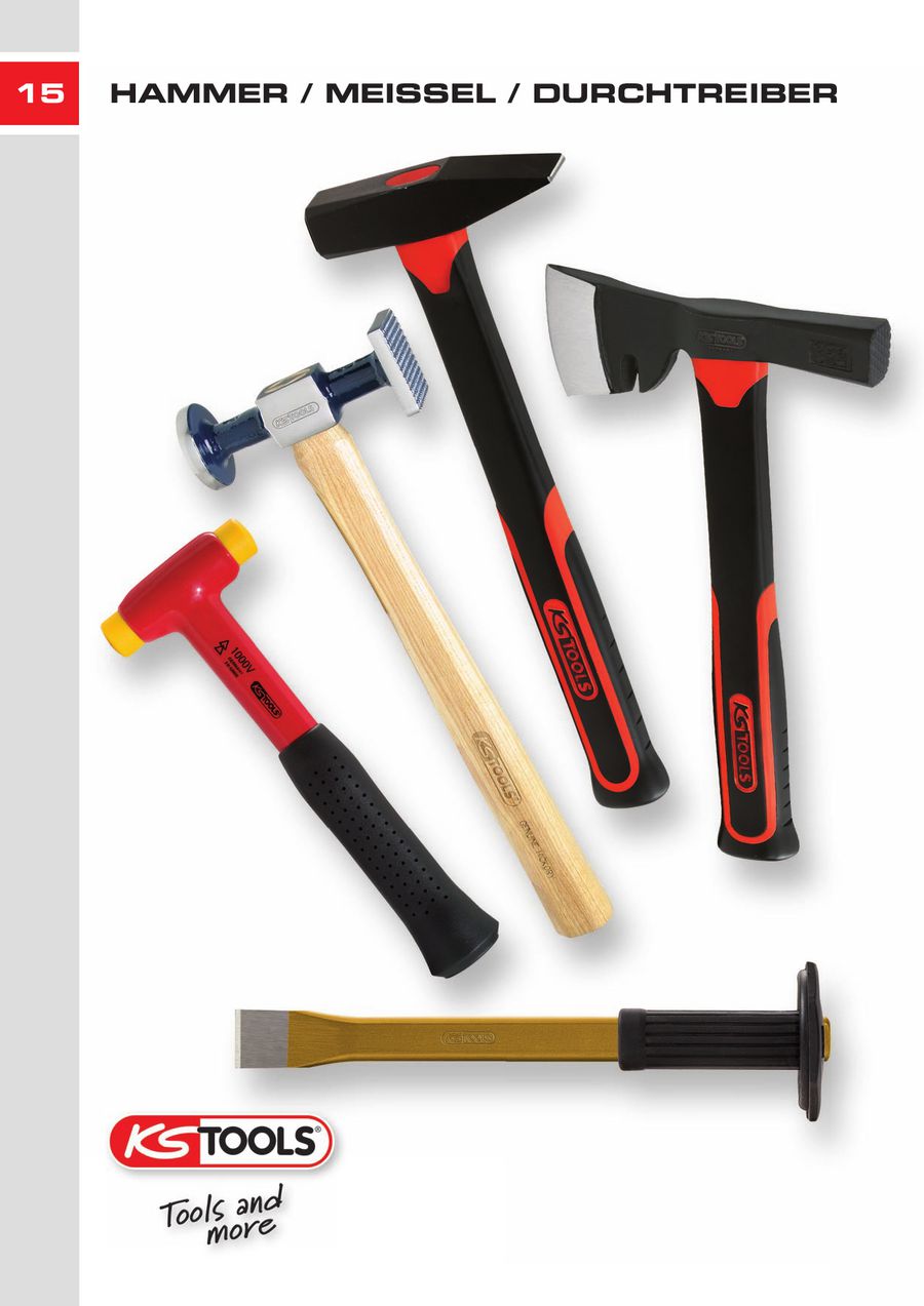 90/°abgeknickt KS Tools 550.1072 Hakenwerkzeug gro/ß
