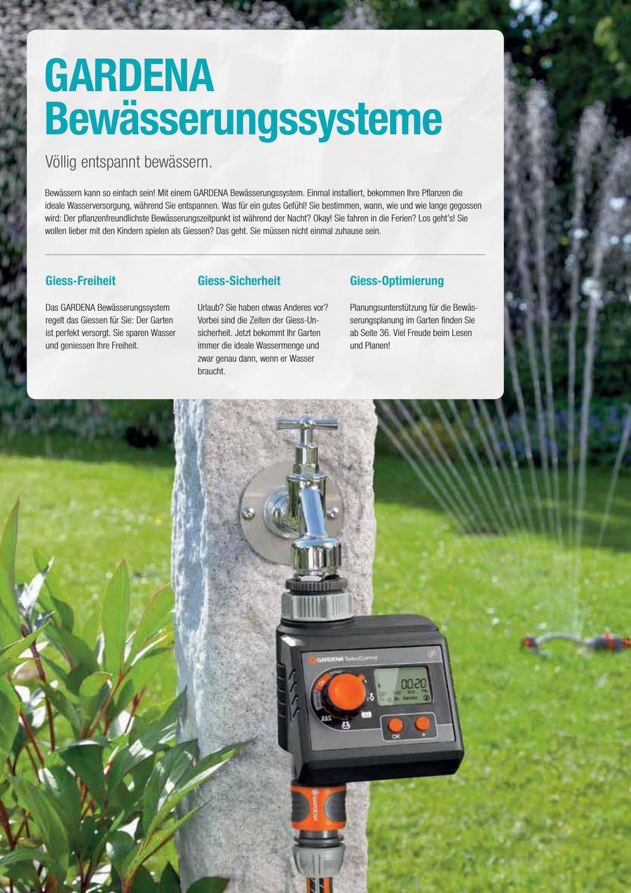 Gardena Automatische Bewasserung Gardena Sprinklersystem Schulungsfilm 25