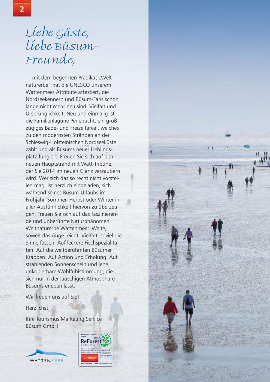 Nordsee Heilbad Busum Urlaubsmagazin 2014 Von Nordsee Tourismus