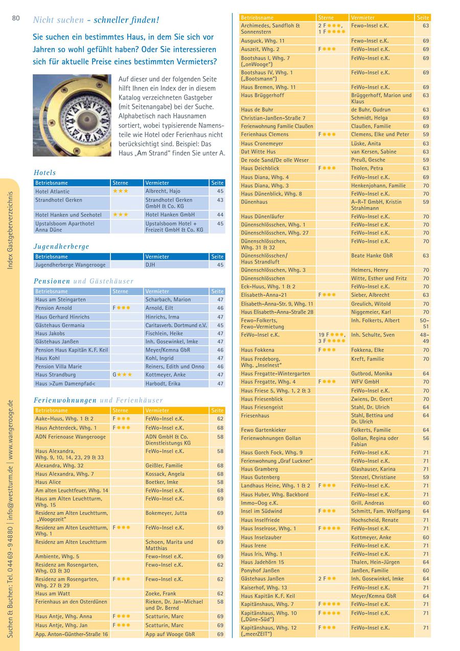 Seite 80 Von Wangerooge Urlaubsmagazin 2018
