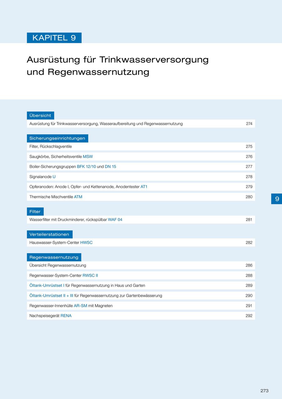 Ausrustung Fur Trinkwasserversorgung Und Regenwassernutzung 2015 2016 Von Afriso Euro Index
