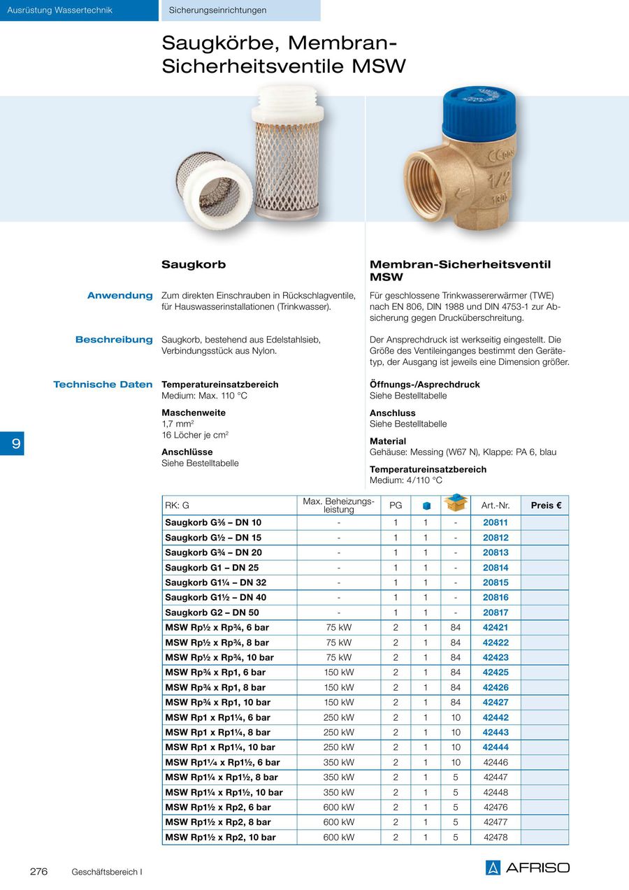 Ausrustung Fur Trinkwasserversorgung Und Regenwassernutzung 2015 2016 Von Afriso Euro Index