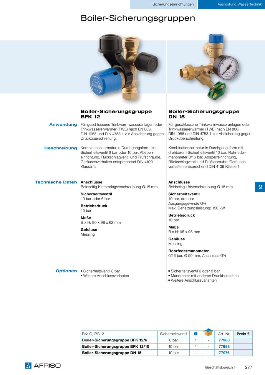 Ausrustung Fur Trinkwasserversorgung Und Regenwassernutzung 2015 2016 Von Afriso Euro Index