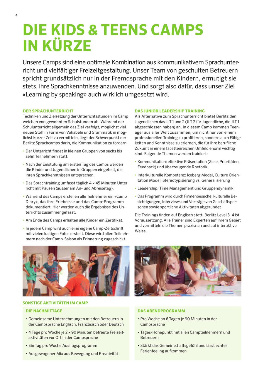 Kids Teens Camps 15 Von Berlitz Sprachschule