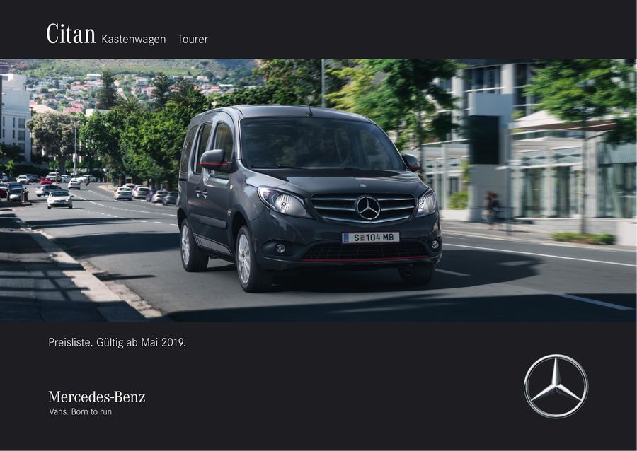 Citan Tourer Preisliste 2019 Von Mercedes Benz Osterreich