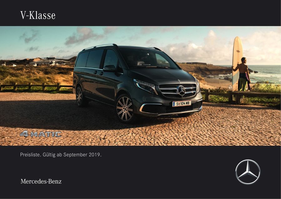 V Klasse Preisliste 9 2019 Von Mercedes Benz Osterreich