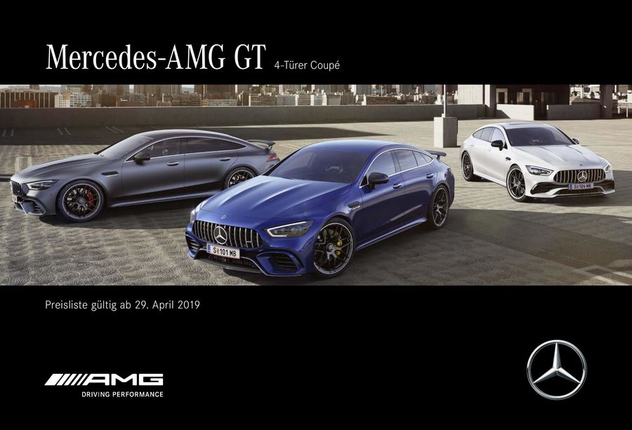 Amg Gt Coupe X290 Preisliste 2019 Von Mercedes Benz Osterreich
