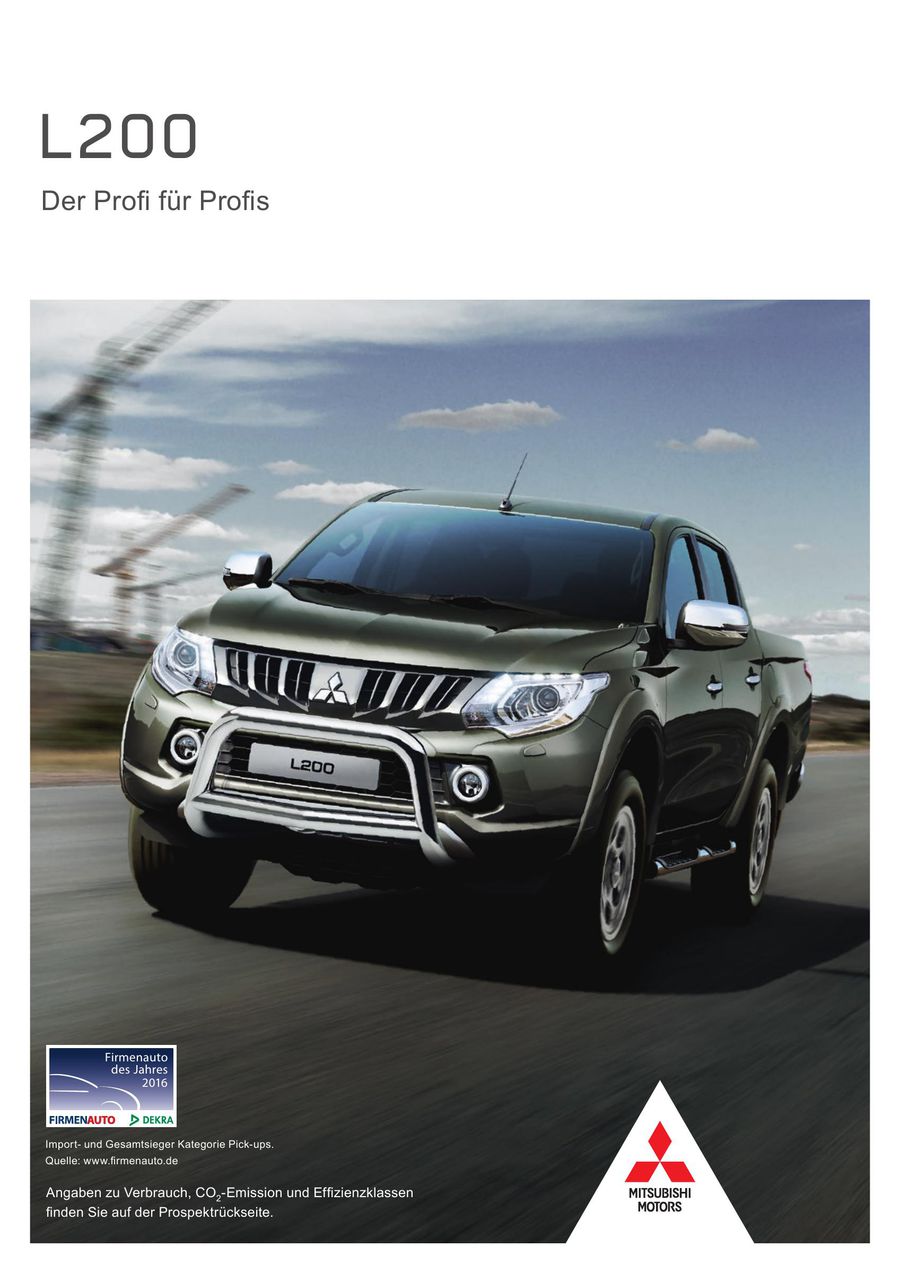 Mitsubishi L200 2017 Von Mitsubishi Motors Deutschland