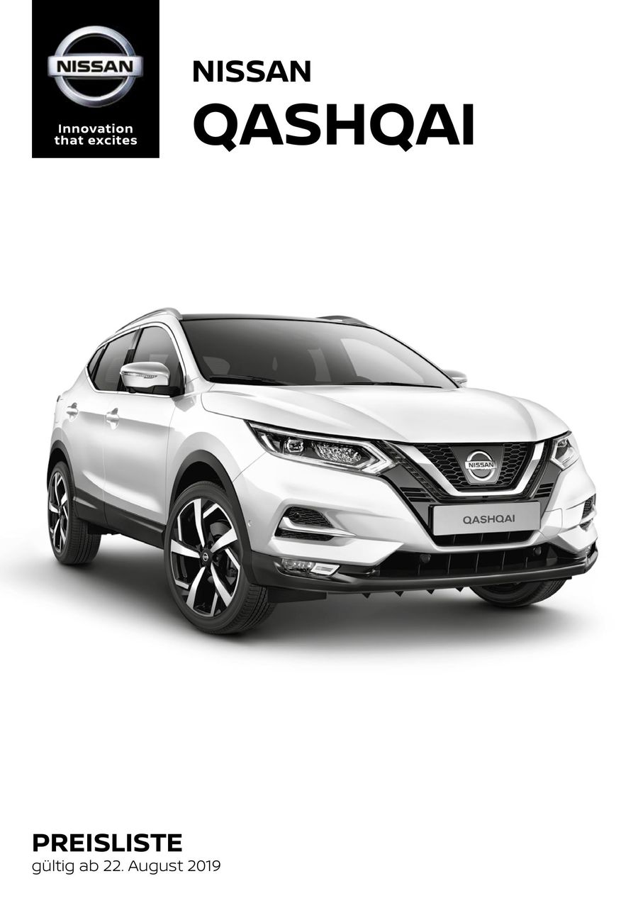 Qashqai Preisliste 2019 Von Nissan Osterreich