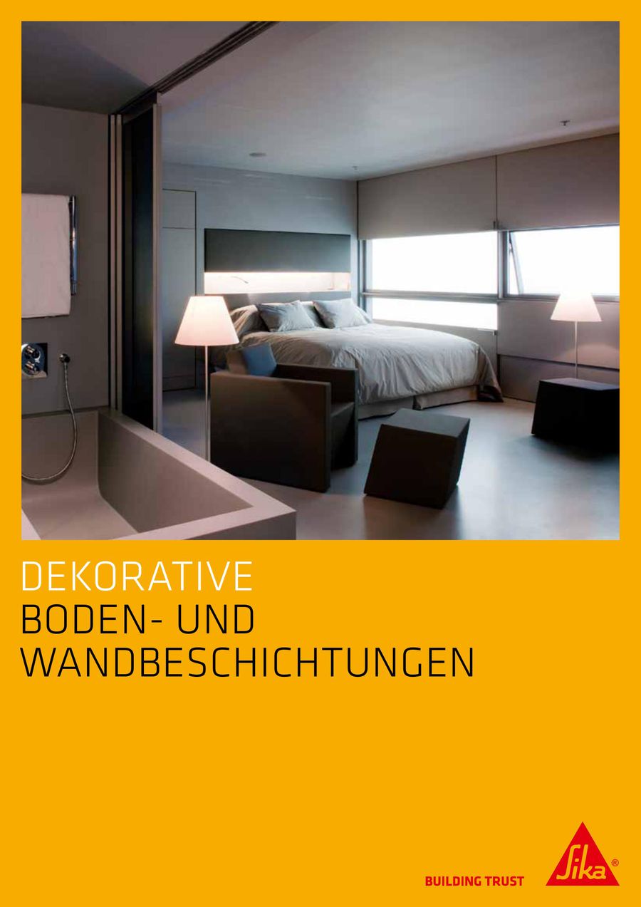 Dekorative Boden Und Wandbeschichtungen 2017 Von Sika
