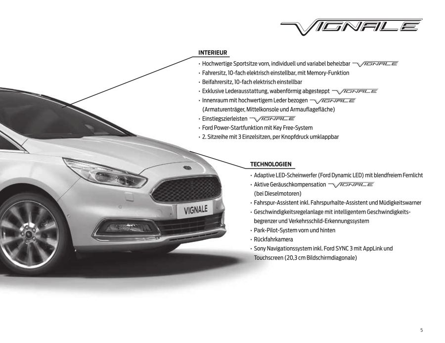 Preisliste Ford S Max Vignale 27 09 2017 Von Asf Autoservice